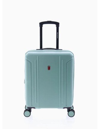 Maleta cabina ABS, 4R, Extensible GLADIATOR TROPICAL VERDE