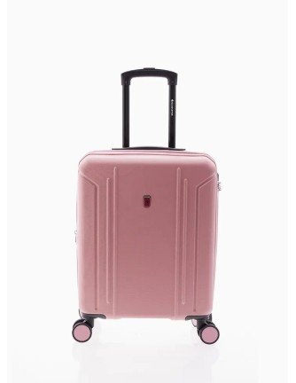 Maleta cabina ABS, 4R, Extensible GLADIATOR TROPICAL ROSA