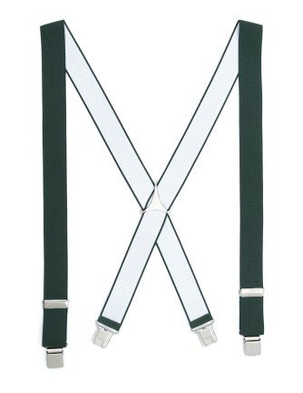 Tirante de Hombre tipo cruceta Liso Verde C-03