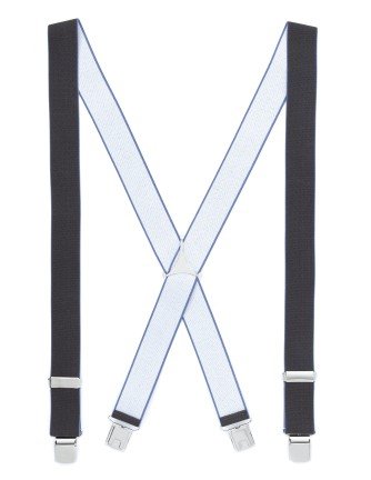 Tirante de Hombre tipo cruceta Liso Gris C-09