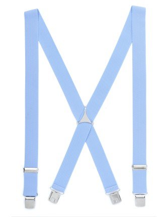 Tirante de Hombre tipo cruceta Liso Celeste C-11