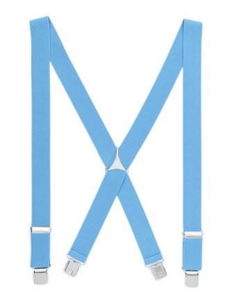 Tirante de Hombre tipo cruceta Liso Azul C-14