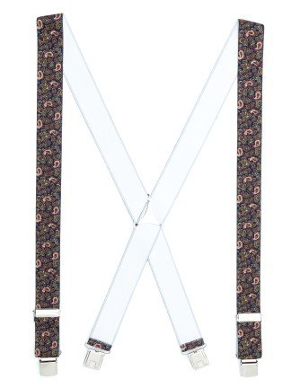 Tirante de Hombre tipo cruceta Estampado Azul C-10