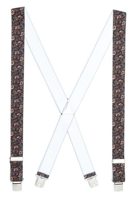 Tirante de Hombre tipo cruceta Estampado Azul C-10 Tirante de Hombre tipo cruceta Estampado Azul C-10