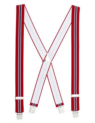 Tirante de Hombre tipo cruceta Estampado Rojo C-13