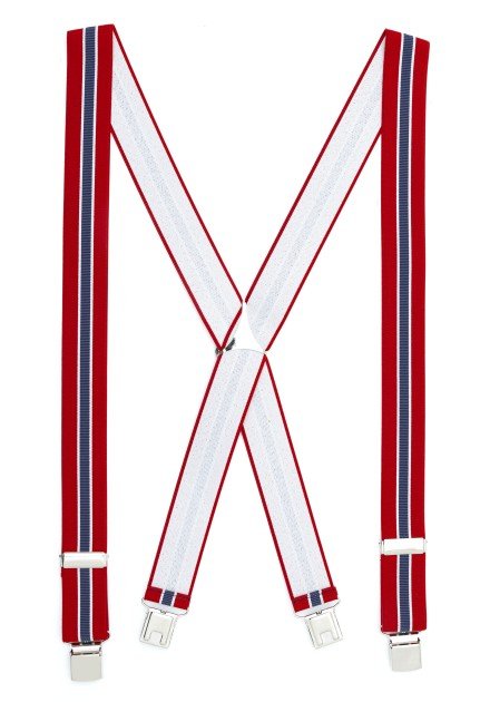 Tirante de Hombre tipo cruceta Estampado Rojo C-13 Tirante de Hombre tipo cruceta Estampado Rojo C-13