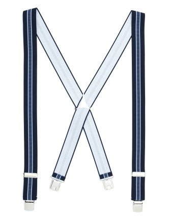 Tirante de Hombre tipo cruceta Estampado Marino C-14