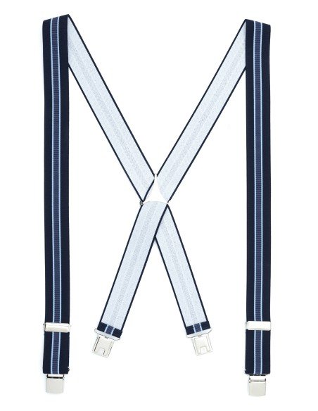 Tirante de Hombre tipo cruceta Estampado Marino C-14