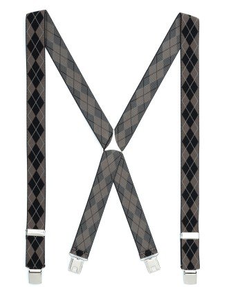 Tirante de Hombre tipo cruceta Estampado Marrón C-25