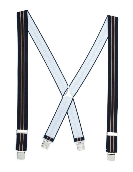 Tirante de Hombre tipo cruceta Estampado Marino C-27