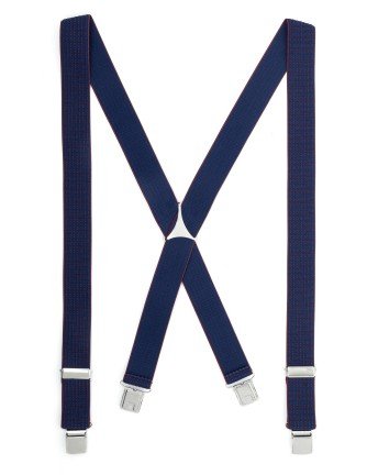 Tirante de Hombre tipo cruceta Estampado Azul C-68