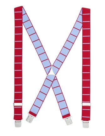 Tirante de Hombre tipo cruceta Estampado Rojo C-81