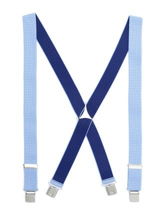 Tirante de Hombre tipo cruceta Estampado Azul C-104