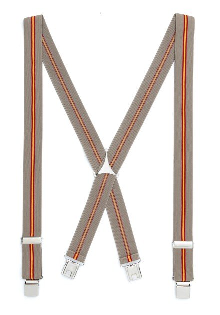 Tirante de Hombre tipo cruceta Estampado Beig Bandera C-133