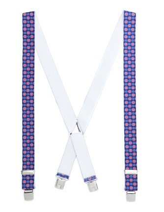 Tirante de Hombre tipo cruceta Estampado Azul C-138