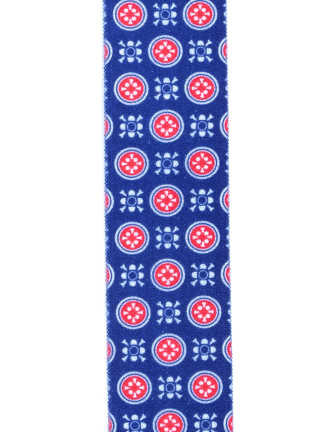 Tirante de Hombre tipo cruceta Estampado Azul C-138 2