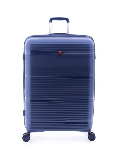 TROLLEY POLIPROPILENO 70 CM  4 R EXTENSIBLE, TSA GLADIATOR BIONIC AZUL