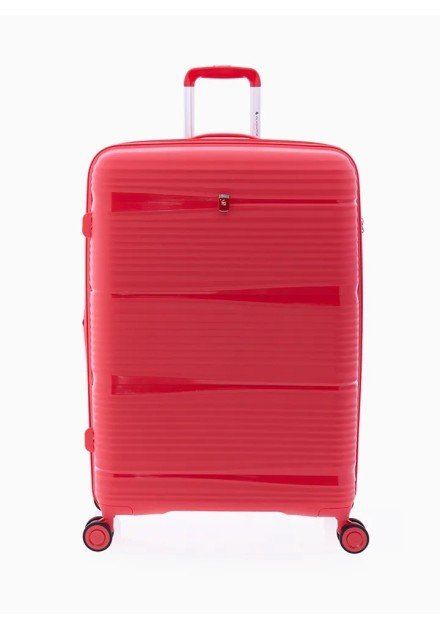 TROLLEY POLIPROPILENO 70 CM  4 R EXTENSIBLE, TSA GLADIATOR BIONIC ROJO