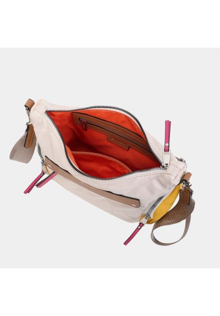 Bolso bandolera Deva 19991 Binnari color hielo