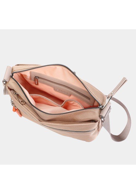 Bolso bandolera mediana Yuna 20203 Binnari color camel