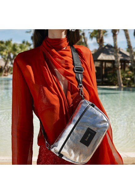 Bolso bandolera Thea 20183 Binnari color plata