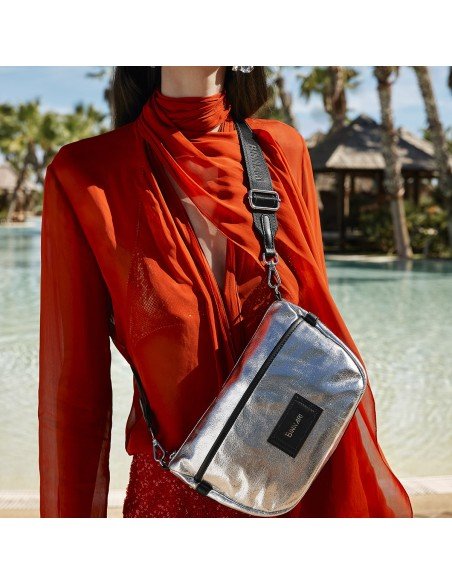 Bolso bandolera Thea 20183 Binnari color plata