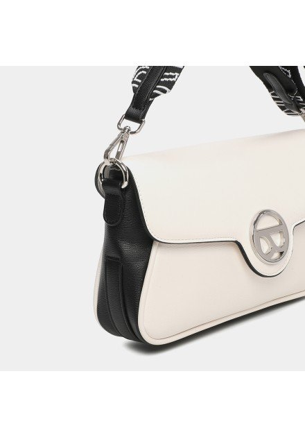 Bolso bandolera mediana Elsa 20021 Binnari color hielo