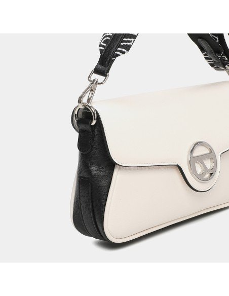 Bolso bandolera mediana Elsa 20021 Binnari color hielo