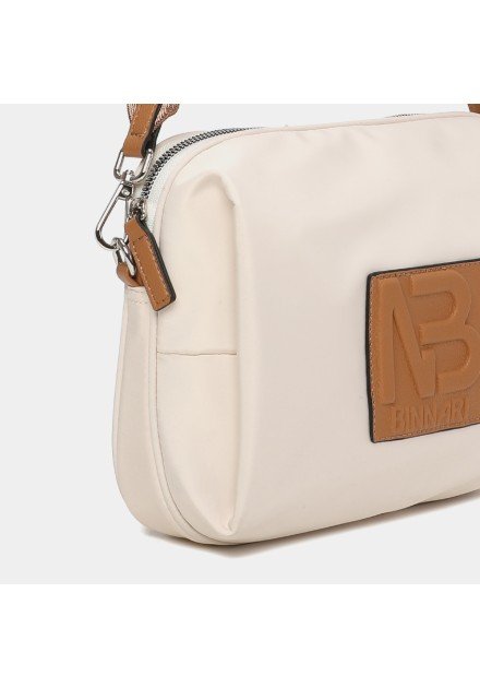 Bolso bandolera Mina 20113 Binnari color hielo camel