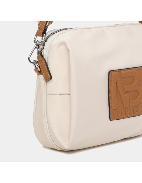 Bolso bandolera Mina 20113 Binnari color hielo camel