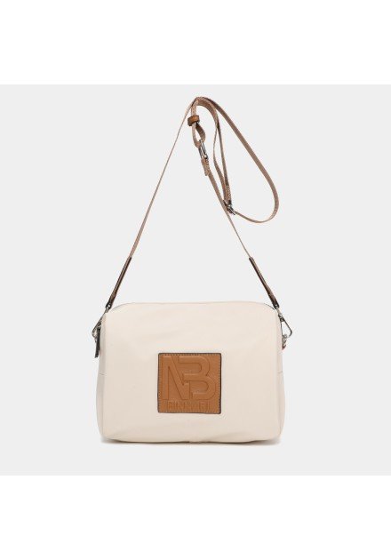 Bolso bandolera Mina 20113 Binnari color hielo camel