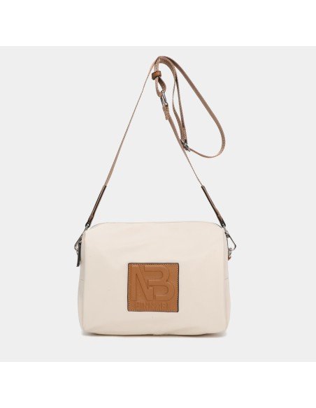 Bolso bandolera Mina 20113 Binnari color hielo camel
