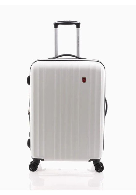 TROLLEY 60 CM ABS 4 RUEDAS EXTENSIBLE GLADIATOR ZEBRA BLANCO