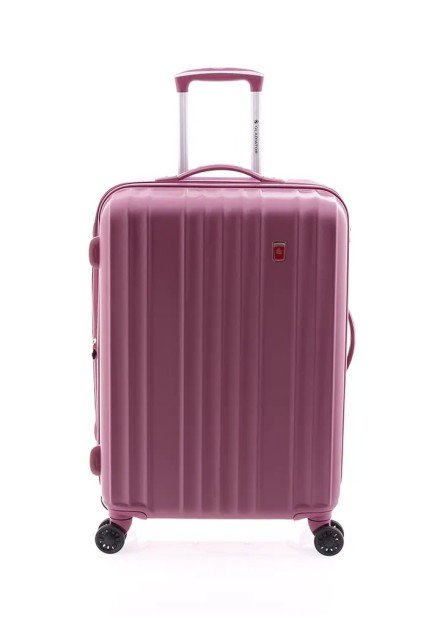 TROLLEY 60 CM ABS 4 RUEDAS EXTENSIBLE GLADIATOR ZEBRA ROSA